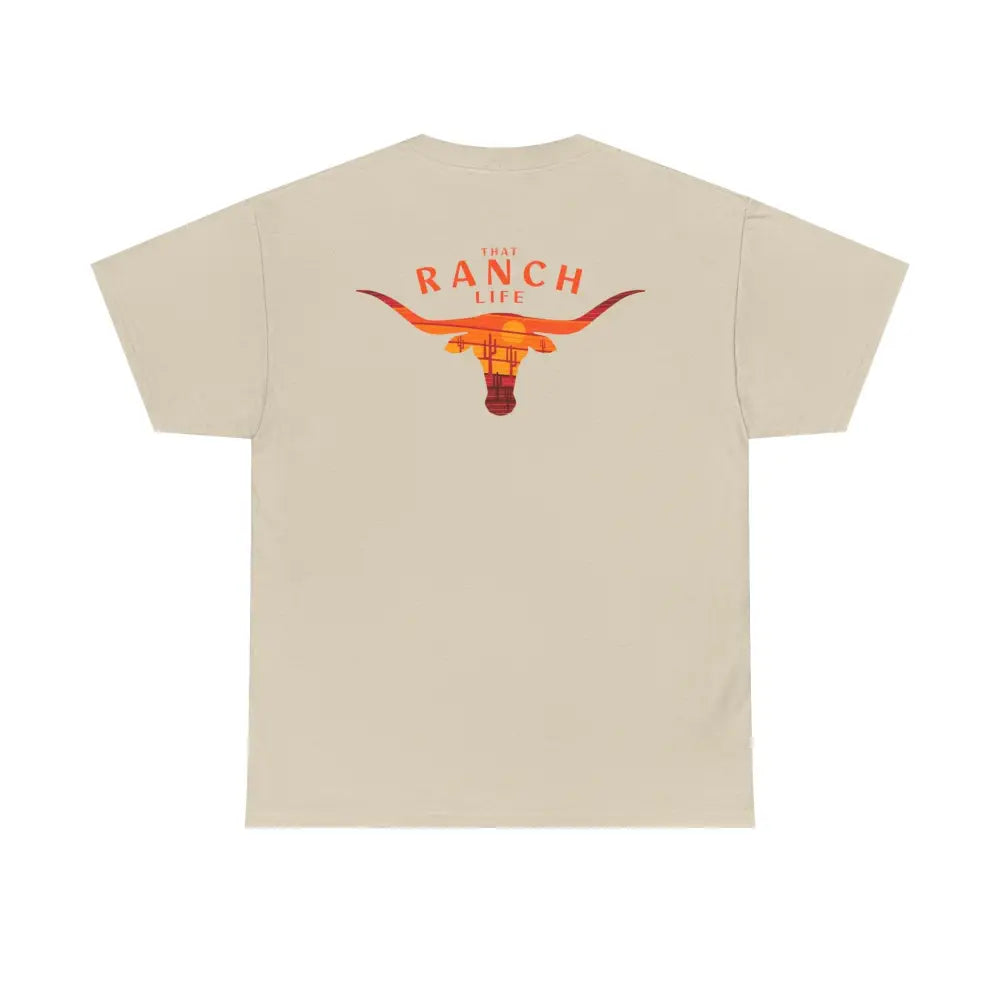 ’That Ranch Life’ Double R Western’s ™ Heavy Cotton Tee Back Graphic Design T Shirt