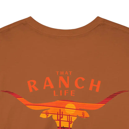 ’That Ranch Life’ Double R Western’s ™ Heavy Cotton Tee Back Graphic Design T Shirt