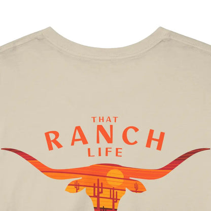 ’That Ranch Life’ Double R Western’s ™ Heavy Cotton Tee Back Graphic Design T Shirt