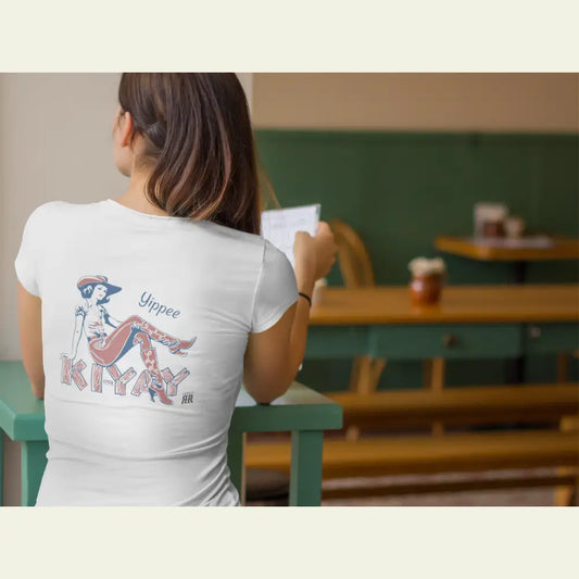 ’The Yippee Ki-Yay Cowgirl’ Women’s Tee - Double R Western™ Soft Style T-Shirt - T-Shirt