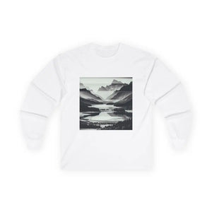 ’Tranquil Layers’ Double R Western’s Women’s Jersey Long Sleeve Tee S / White Long sleeve