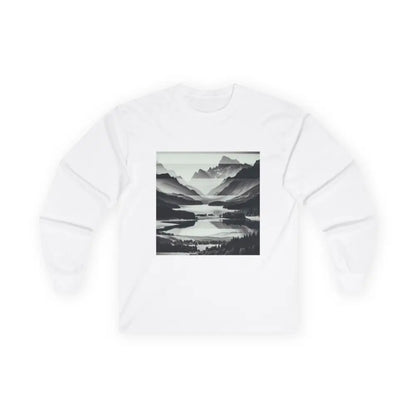 ’Tranquil Layers’ Double R Western’s Women’s Jersey Long Sleeve Tee S / White Long sleeve