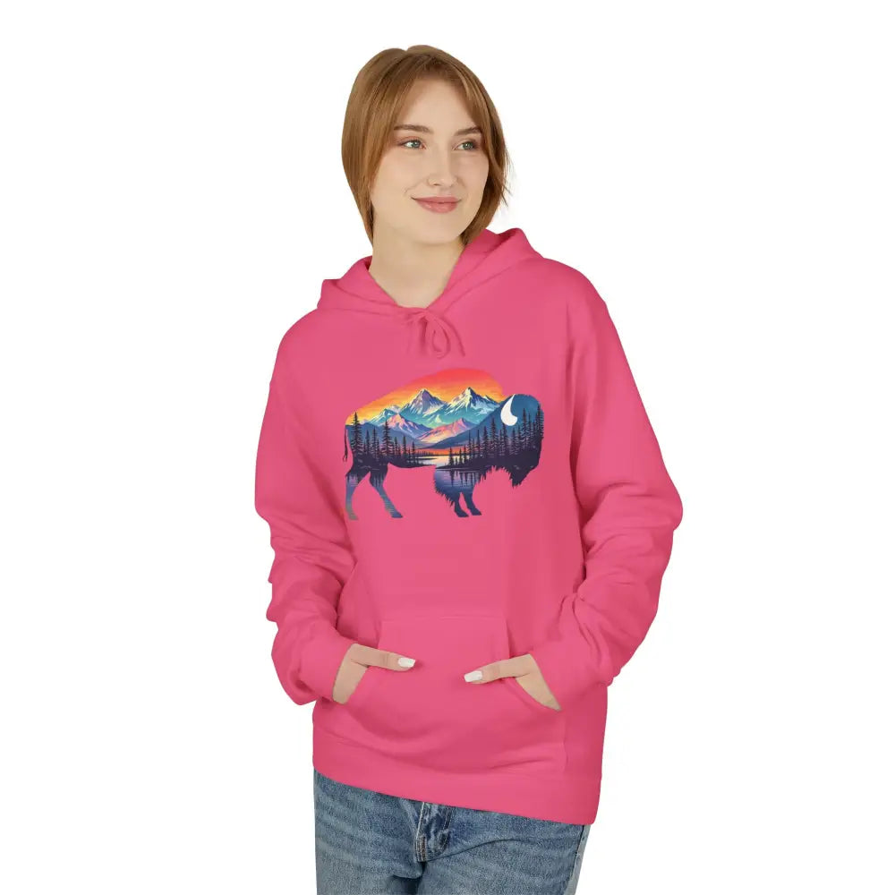 Western Bison Hoodie – Double R Western™ Renew & Restore Collection - Hot Off The Trail - Hoodie