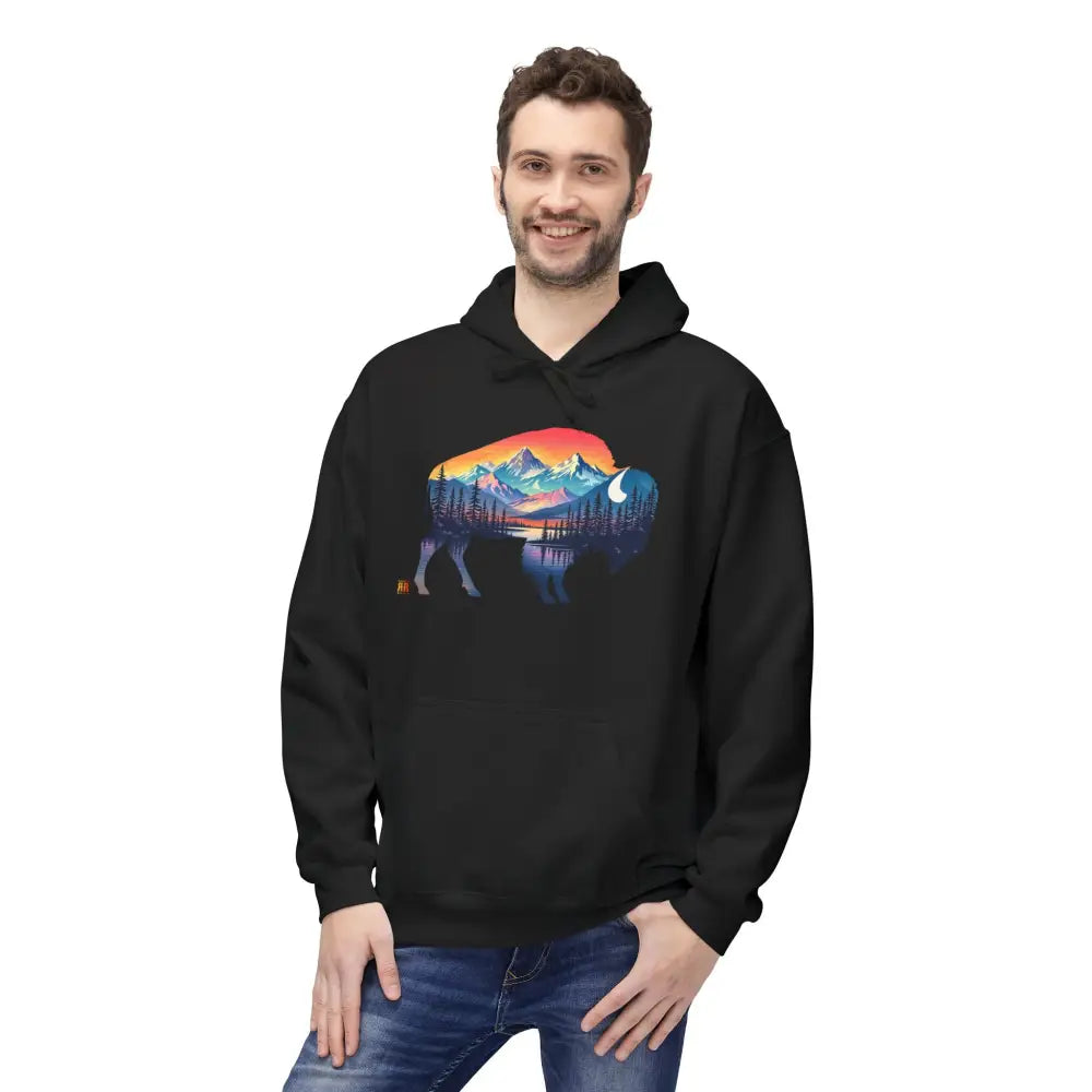 Western Bison Hoodie – Double R Western™ Renew & Restore Collection - Hot Off The Trail - Hoodie