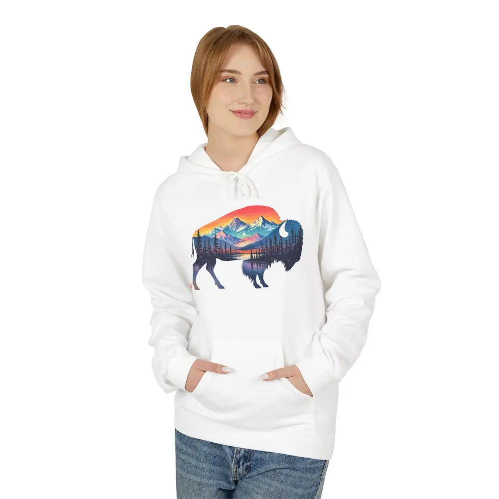 Western Bison Hoodie – Double R Western™ Renew & Restore Collection - Hot Off The Trail - Hoodie