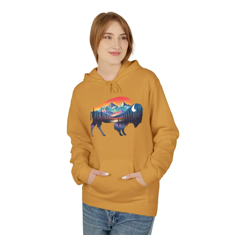 Western Bison Hoodie – Double R Western™ Renew & Restore Collection - Hot Off The Trail - Hoodie