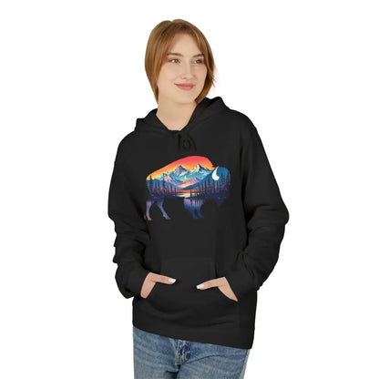Western Bison Hoodie – Double R Western™ Renew & Restore Collection - Hot Off The Trail - Hoodie