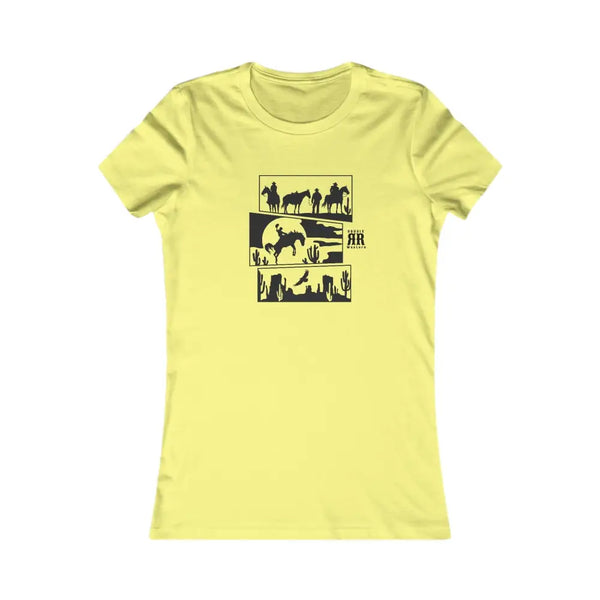’Western Horizons Tee’ from Double R Western™ Stylish Women’s Favorite T Shirt for Cowgirl Enthusiasts Yellow / S T