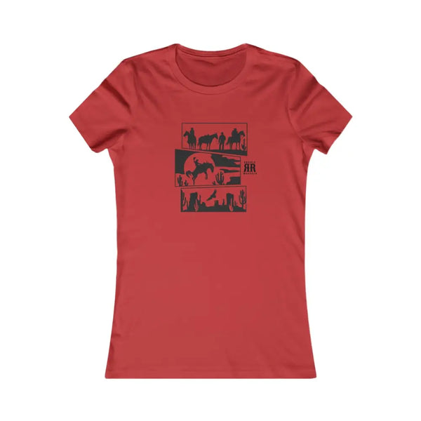 ’Western Horizons Tee’ from Double R Western™ Stylish Women’s Favorite T Shirt for Cowgirl Enthusiasts Red / S T Shirt
