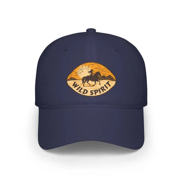 ’Wild Spirit’ Double R Western’s Low Profile Baseball Cap Dark Navy / One size Hats
