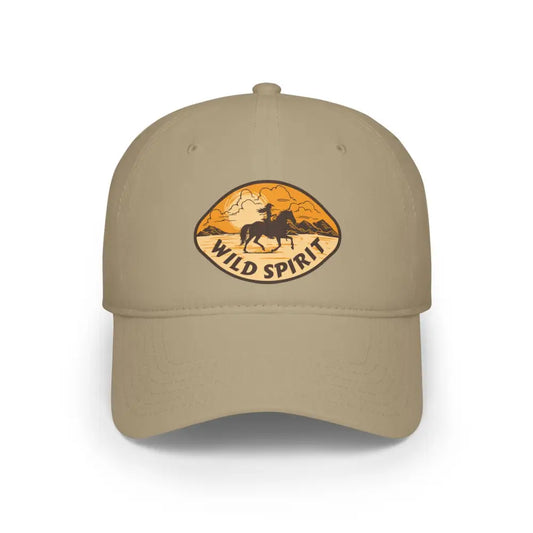 ’Wild Spirit’ Double R Western’s - Low Profile Baseball Cap - Khaki / One size - Hats