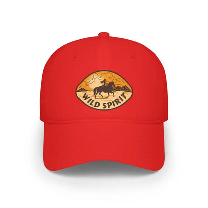 ’Wild Spirit’ Double R Western’s Low Profile Baseball Cap Red / One size Hats