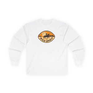 ’Wild Spirit’ Double R Western’s Women’s Jersey Long Sleeve Tee S / White Long sleeve