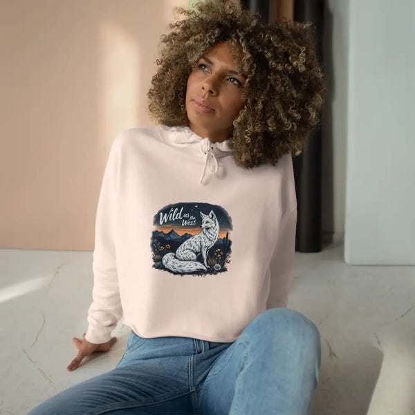 ’Wild as the West’ Double R Western’s Women’s Cropped Hooded Sweatshirt Hoodie