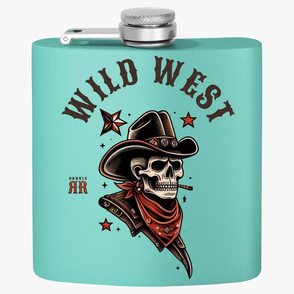 ’Wild West Show’ Double R Western’s Stainless Steel Flask 6oz Mug