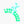 Glossy bison rodeo sticker, turquoise cowboy and green “LET'S RODEO” lettering