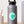 Buffalo face sticker decal on a gray water bottle with teal ROAM FREE circle