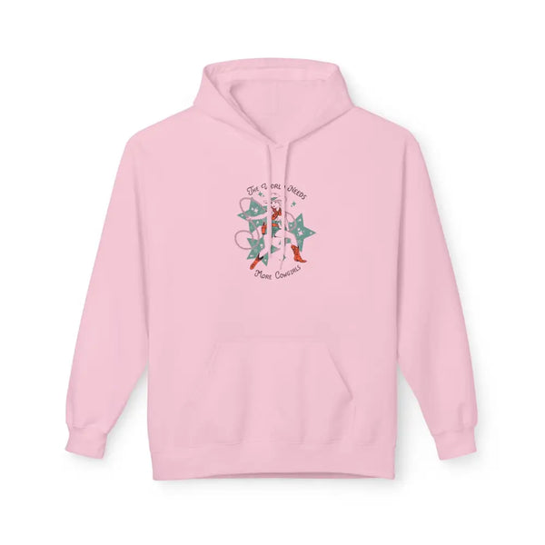 The World Needs More Cowgirls’ Women’s Sweatshirt Women’s NUBLEND Hooded Sweatshirt Light Pink / S Hoodie