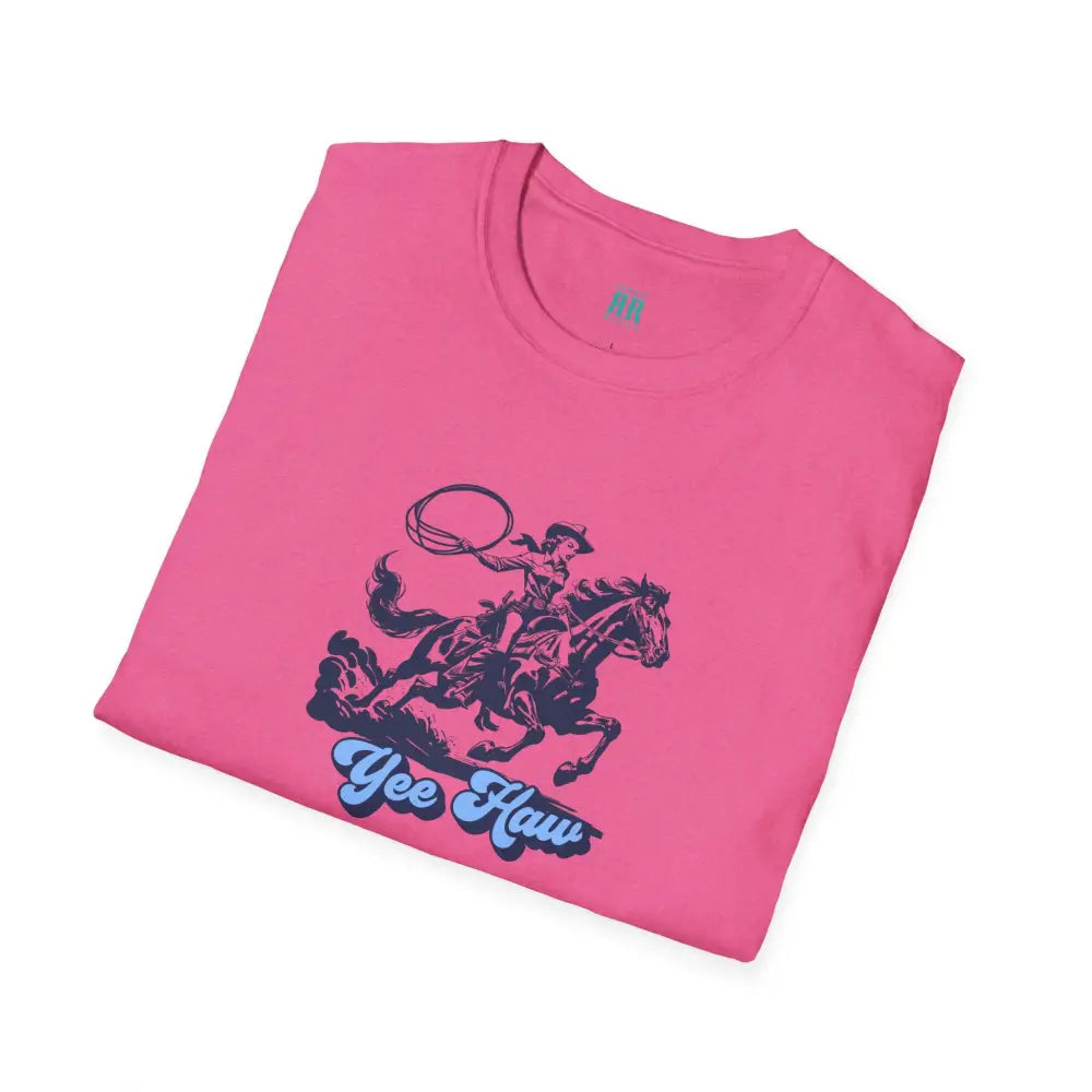 Yee-Haw Cowgirl Tee - Unisex Softstyle Tee - T-Shirt